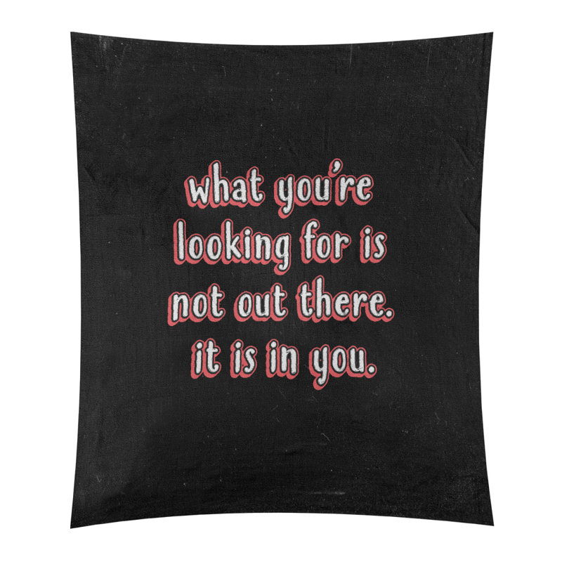 Tapisserie tableau noir quote self confidence quot, H 27,5 po x l 37,5 po, Rouge