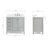 Cambridge 37'' Solid Wood Single Bathroom Vanity in White, with 1.5'' Pure White Quartz Top, Right Offset, Rectangle Sink-1378690795-1463257924-1463258695