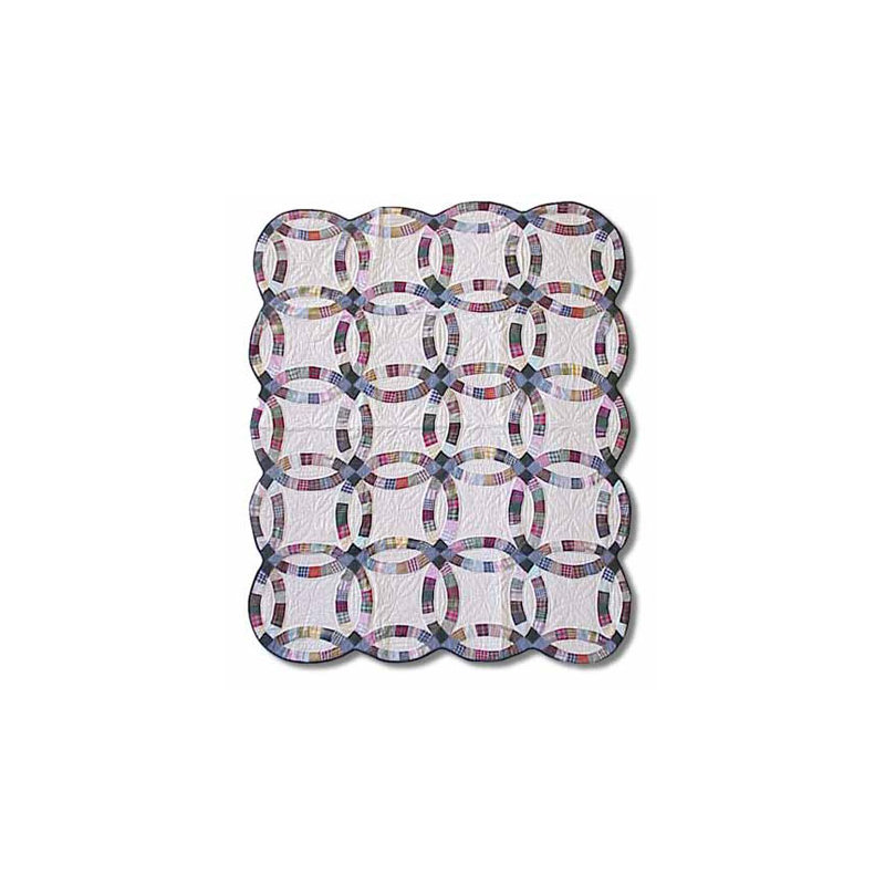 Country Wedding Ring Quilted Throw Blanket