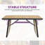 Longino Rectangular Metal Outdoor Dining Table , 59.1'' in. W 34.3'' in. D