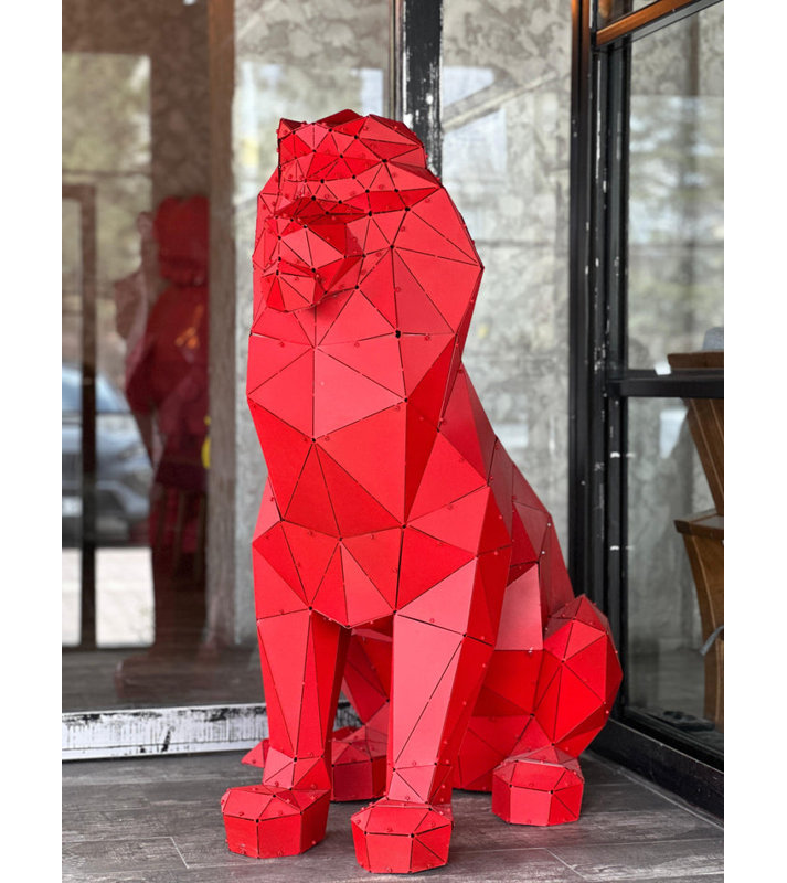 Lion Statue - XL, XXL, Black