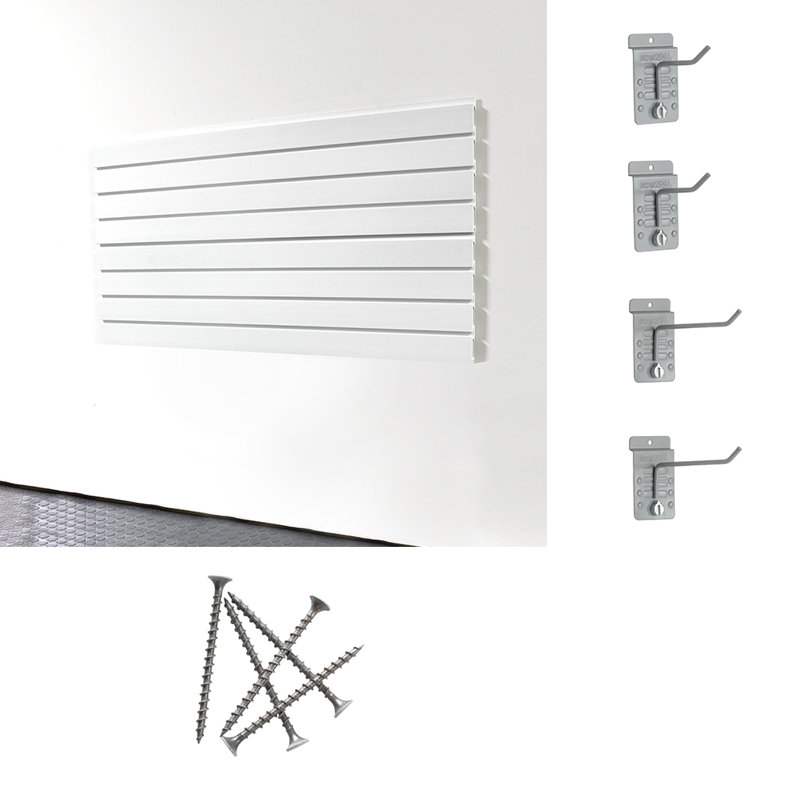 Slatwall Small Basic Duty Starter System, White