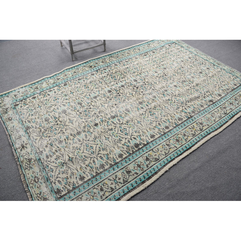 Grand tapis turc vintage fait à la main pour décoration de bureau ou de salon bohémien