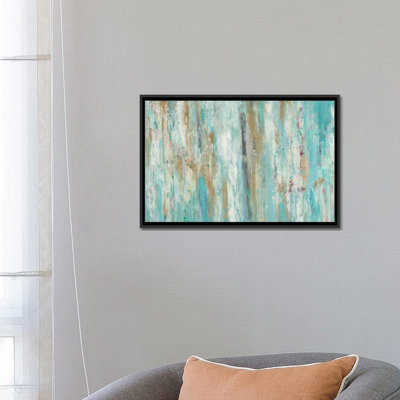 « stream of bleu », reproduction d’art sur toile
