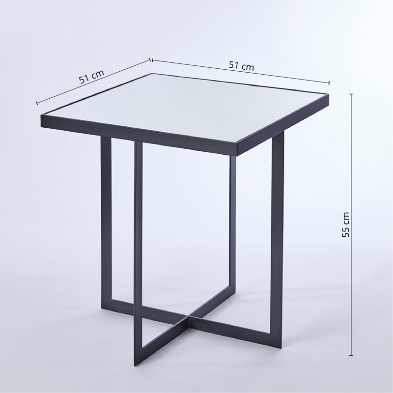 Bulock Frame End Table, Black