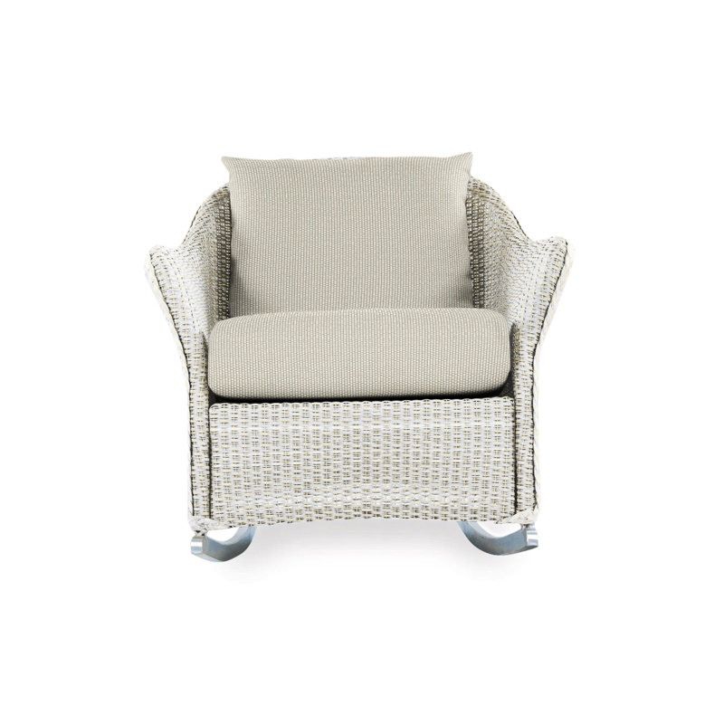 Weekend Retreat Outdoor Rocker Chair, Remy Cloud, Antique White