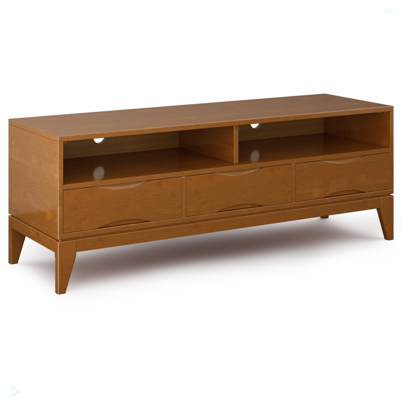 Harper - TV Media Stand - Walnut, Light Brown