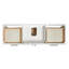Meuble-lavabo rectangulaire simple 67 po avec comptoir en marbre de Carrare italien Ariel Kelly-105988685