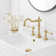 Widespread 2-handle Bathroom Faucet with Drain Assembly