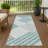 Machine Washable Indoor/Outdoor Bourkelands ACN2339 Geometric Rug-829243480