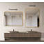Miroir de salle de bain rectangulaire en métal doré 22 x 30 pouces pour cadre mural. (W2203P183122)-2021240132-2021240140-2021240179