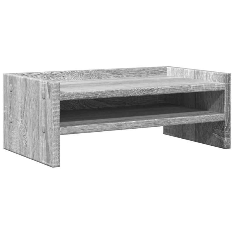 Shiya Manufactured Wood Monitor Stand, Grey Sonoma