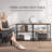 55 Inch Industrial Narrow Entryway Console Table