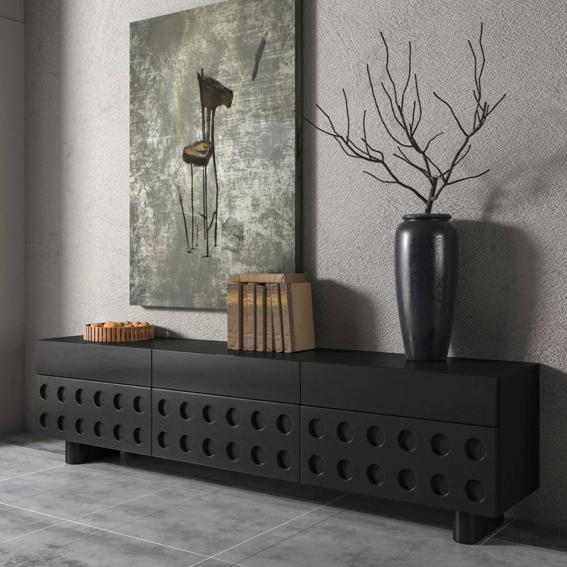 Meuble télé Nordic, H 21,7 po x L 70,9 po x l 15,7 po