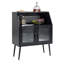 SIDEBARD, Bufft Cabinet, Table de salle à manger d'appoint, Porte en verre, 1 pièce par NTC, industriel-401345637