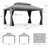 PURPLE LEAF 11' X 15' Patio Hardtop Gazebo Aluminum Outdoor Gazebo with Double Galvanized Steel Roof for Deck Backyard All Weather Outdoor Pavilion Curtain and Netting Included, Light Grey -113621930