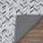Cadmoin Chevron Ice Caps Grey Black Non Skid Performance Area Rug-877961825