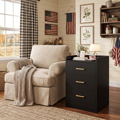 Bettylee 3-Drawer Nightstand with Charging Station