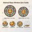 Panneau de vitrail Sun Face H 12 po-1185619655