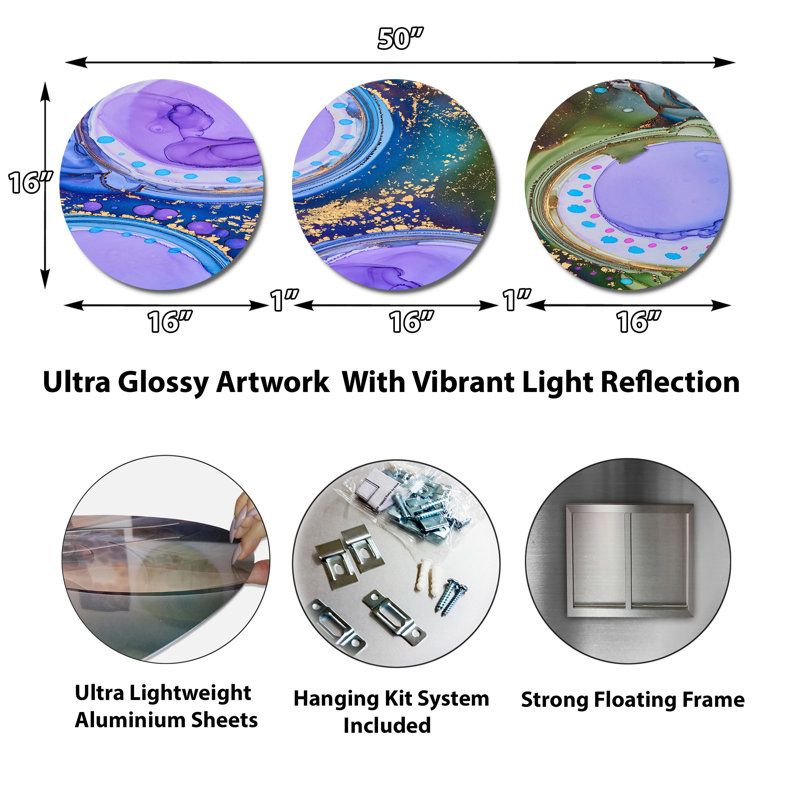 Glam Abstract Wall Decor
