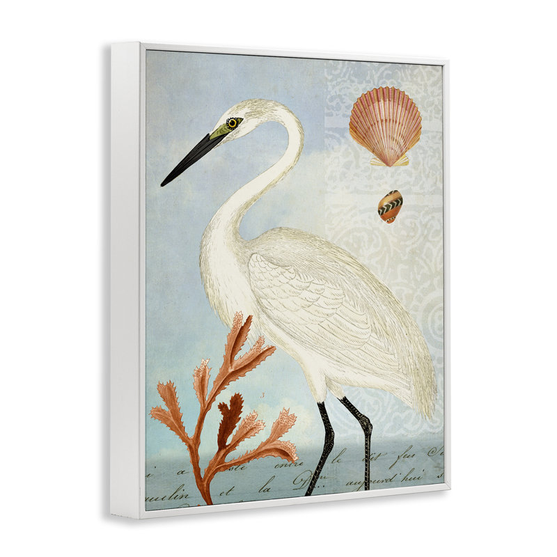 Reproduction d'art giclée encadrée par Susan Arnot, Giclée encadrée blanc bord de mer, H 20 po x l 16 po