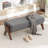 Chenice Upholstered Solid Wood Leg Bench-127275623