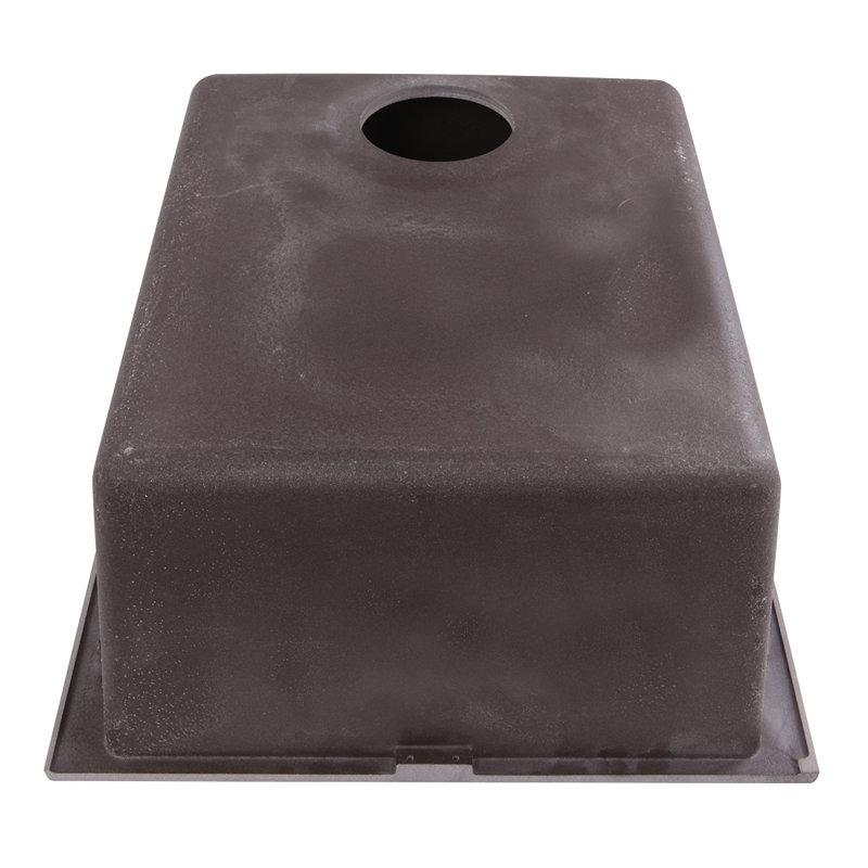 Plymouth 17'' L Single Basin Kitchen Sink, Brown