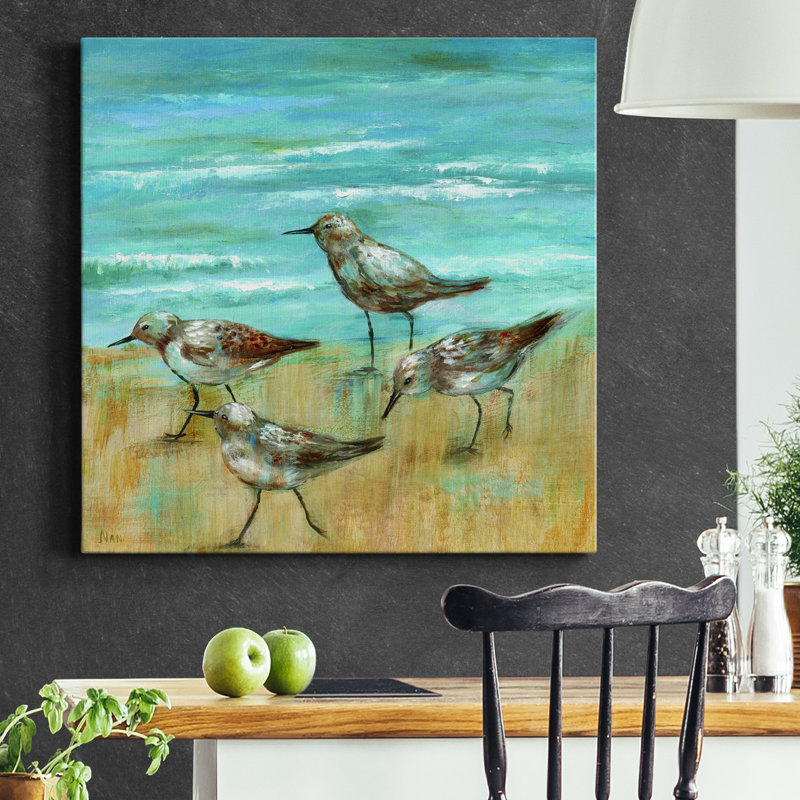 Sandpipers III - impression sur toile tendue, H 24 po x l 24 po x P 1 po