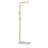 Heavy-Duty Standing Coat Rack, Modern Gold Metal Coat Tree with 3 Hooks & Crossbar, Sturdy Entryway Organizer for Coats, Hats, and Handbags
