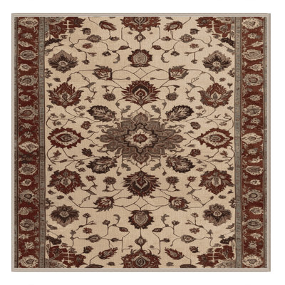 Tapis brun lavable à la machine