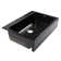 Parker Matte Black Fireclay 34″ Single Bowl Quick-Fit Farmhouse Apron Front Drop-in Kitchen Sink and Drain
