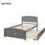 Lit plateforme simple avec lit gigogne Gamba de Harriet Bee-1724969403