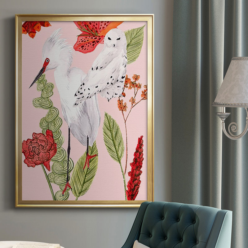 Birds In Motion III, reproduction d'art encadrée, H 42,5 po x l 30,5 po x P 1 po, Encadrement doré