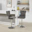 Tabourets de bar pivotants en velours Anley-115169308