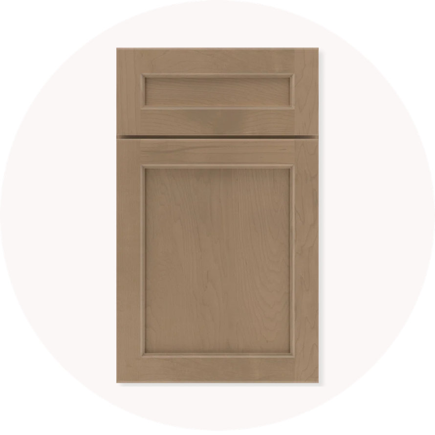 Light brown kitchen cabinet door