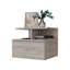 Table de chevet flottante 14 tiroirs en bois 14 po-1827503519