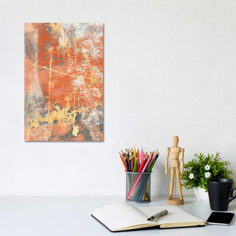 Terre Cotta Lace I by Jennifer Goldberger - Wrapped Canvas Panoramic Gallery-Wrapped Canvas Giclée, 20.32 cm H x 30.48 cm W