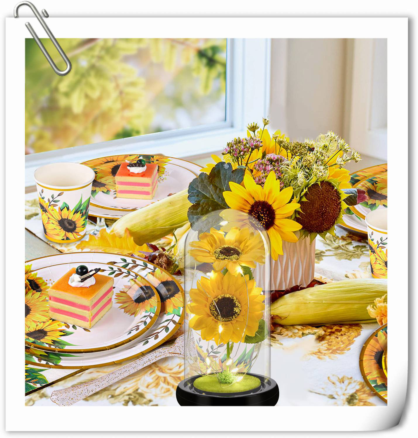 Forever Flowers TECHSHARE Sunflower Gifts For Women,Yellow