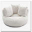 Grande chaise en velours côtelé avec bourre-736354329