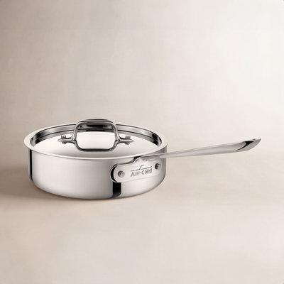 D3 Stainless Steel Saute Pan with Lid