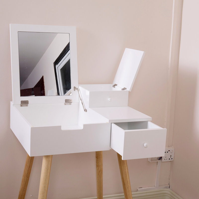 Bureau de coiffeuse en bois