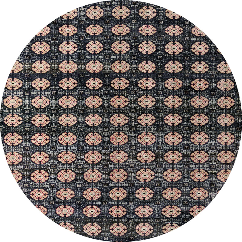 Abstract Indoor Rug, Round 4'