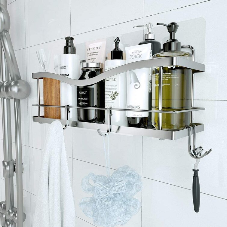 Rebrilliant Maarika Suction Stainless Steel Shower Caddy