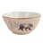 White Pine Brown Ceramic Rustic Lodge Pine Tree Bear Deer Moose Fox Print 16 Piece Dinnerware Set