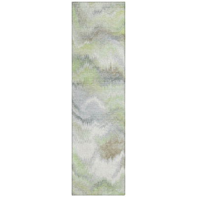 Machine Washable Indoor/Outdoor London ACN2258 Swirls Rug