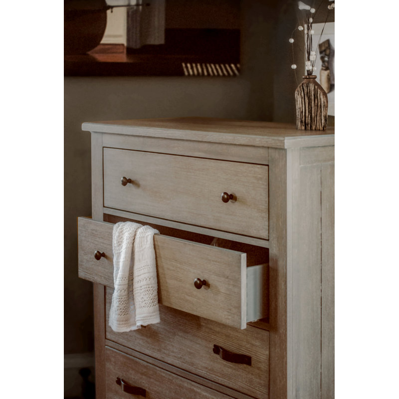 Milk Street Hudson 5 Drawer Chest (Fossil), Fossil