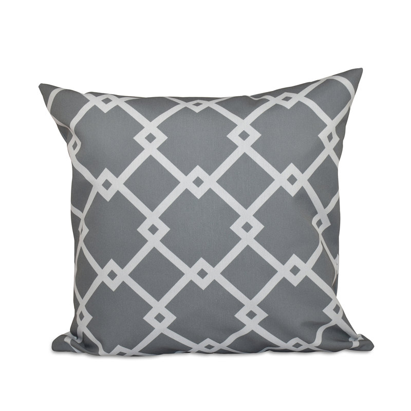  Housse de coussin carré et insert, H 16 po x l 16 po, Gris