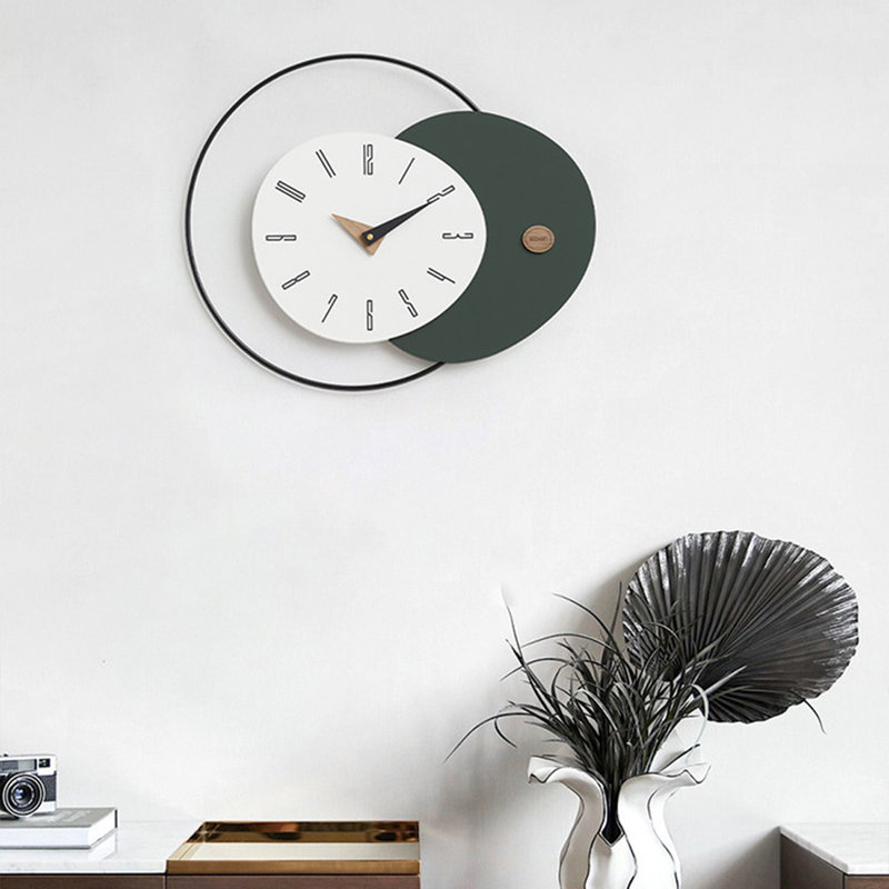 Horloges murales analogiques rondes vertes, Green