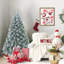 Arbre de Noël 4 pi avec aiguilles de pin et feuilles d'eucalyptus, 404 pointes, branches articulées, base en métal