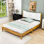 Queen Bed Frame with Teddy Velvet Upholstered Headboard and legs
